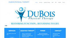 Desktop Screenshot of duboisphysicaltherapy.com